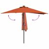 vidaXL Garden Parasol Terracotta 294 x 150 x 224 cm