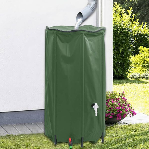 vidaXL Water Tank with Tap Foldable 380 L PVC