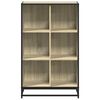 vidaXL Book Cabinet Sonoma Oak 65.5x33x107.5 cm Engineered Wood