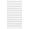 vidaXL Zebra Blind White 120x200 cm Fabric Width 115.9 cm Polyester