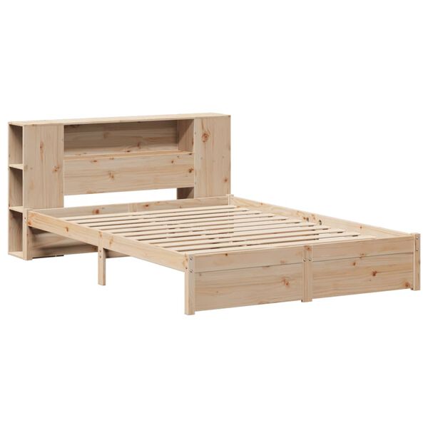 vidaXL Bookcase Bed without Mattress 120x200cm Solid Wood Pine