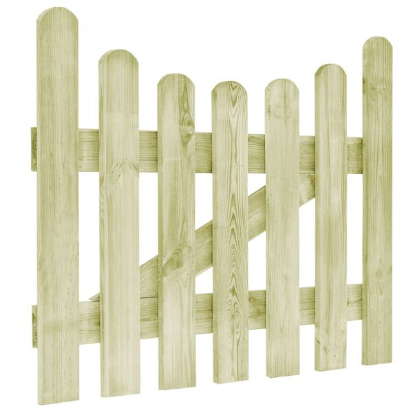 vidaXL Garden Gate Impregnated Pinewood 100x80 cm