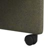 vidaXL Dining Chairs with Wheels 2 pcs Army green 57 x 66 x 94 cm