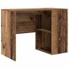 vidaXL Corner Desk with Drawer Old Wood 102 x 88 x 75 cm