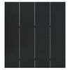 vidaXL 4-Panel Room Divider Black 160x180 cm Steel