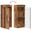 vidaXL Bathroom Furniture Set with Door TULUM Old Wood Engineered Wood