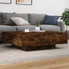 vidaXL Coffee Table Smoked Oak 100x100x31 cm Engineered Wood