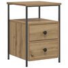 vidaXL Bedside Cabinets 2 pcs Artisan Oak 34x35.5x50 cm Engineered Wood