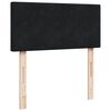 vidaXL Box Spring Bed with Mattress Black 90x200 cm Velvet