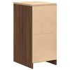 vidaXL Garage Storage Cabinet Brown Oak 40x51x85 cm Solid Wood Pine