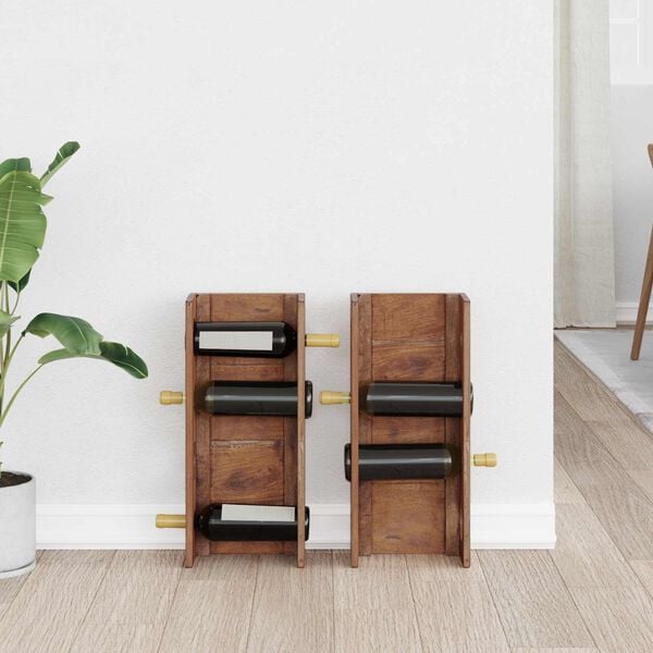 vidaXL Rack Brown 24 x 13 x 54 cm Solid Mahogany Wood