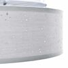vidaXL Ceiling Lamp with Spotlights Grey 30 x 30 x 13.5 cm Fabric