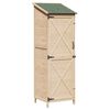vidaXL Garden Shed Natural 59.5 x 56 x 176.5 cm Solid Fir Wood