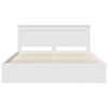 vidaXL Bed Frame with Headboard White 180 x 200 cm Solid Pine Wood