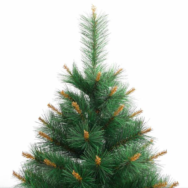 vidaXL Artificial Hinged Christmas Tree with Stand 210 cm