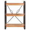 vidaXL 3-Tier Bookcase 60x30x80 cm Solid Acacia Wood