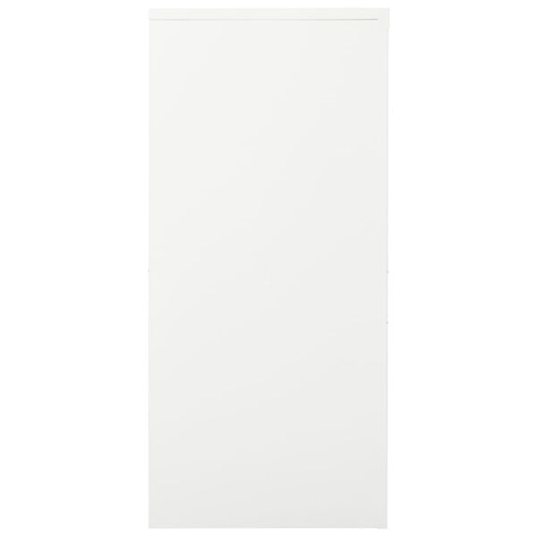 vidaXL Sliding Door Cabinet White 90x40x90 cm Steel