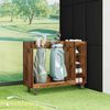 vidaXL Golf Cabinet with Wheel Plain Old Wood 120 x 45 x 98 cm
