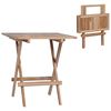 vidaXL Folding Bistro Table 60x60x65 cm Solid Teak Wood