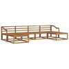vidaXL Outdoor Sofa Set 6 pcs Natural Solid Acacia Wood