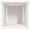 vidaXL Garden Planter White 40x40x40 cm Solid Wood Pine