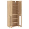 vidaXL Highboard Sonoma Oak 69.5x34x180 cm Engineered Wood
