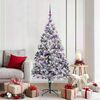 vidaXL Artificial Christmas Tree with 300 LEDs with Stand White 180 cm