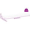 vidaXL Wall Shelf 4 pcs Beige 120 x 23.5 x 4 cm Engineered Wood
