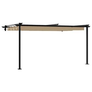 vidaXL Gazebo Taupe 400 x 300 x 200 cm Polyester