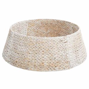 vidaXL Christmas Tree Collar Round White 75 x 75 x 25 cm