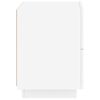 vidaXL Bedside Cabinets with LED Lights 2 pcs White Engineered Wood