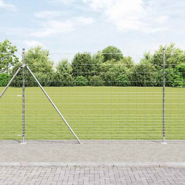 vidaXL Fence Post Galvanized 25 x 1.6 m Steel