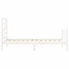 vidaXL Bed Frame without Mattress White 100x200 cm Solid Wood Pine
