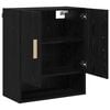 vidaXL Wall Cabinet Black Oak 60 x 31 x 70 cm Engineered Wood
