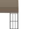 vidaXL Wall-mounted Gazebo 6x3 m Taupe Fabric