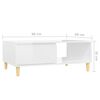 vidaXL Coffee Table High Gloss White 90x60x35 cm Engineered Wood