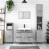 vidaXL Bathroom Cabinet Concrete Grey 80x33x60 cm Engineered Wood