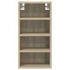 vidaXL Hanging Cabinet Riga Sonoma Oak 30x29.5x60 cm Engineered Wood