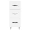 vidaXL Highboard White 34.5x34x180 cm Engineered Wood