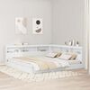 vidaXL Bookcase Bed with Headboard White 180 x 200 cm Engineered wood