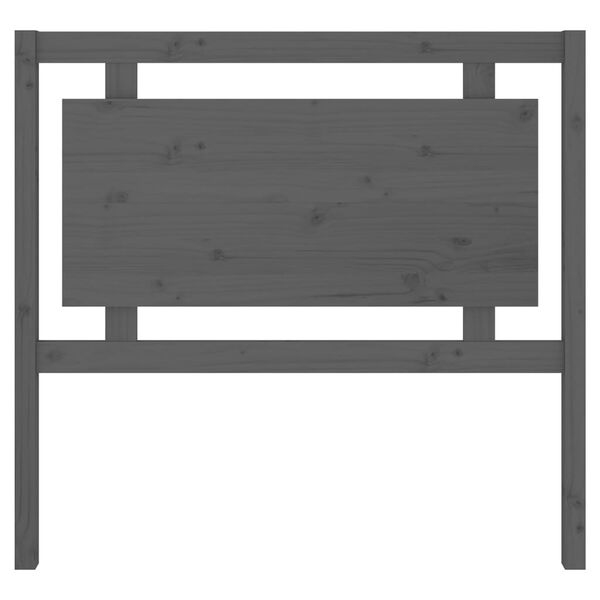 vidaXL Bed Headboard Grey 105.5x4x100 cm Solid Pine Wood
