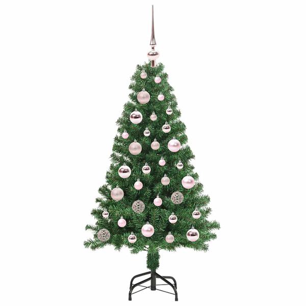 vidaXL Artificial Christmas Tree with 150 LEDs with Stand Green 120 cm