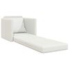 vidaXL Folding Sofa Bed White 74 x 77 x 81 cm PVC