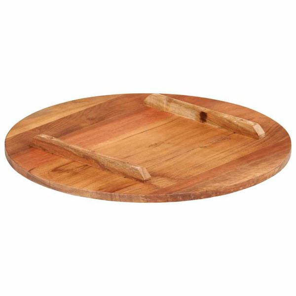 vidaXL Table Top Solid Wood Acacia Round 15-16 mm 50 cm