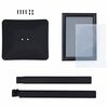 vidaXL Pedestal Poster Stand Black A4 Aluminum and PVC