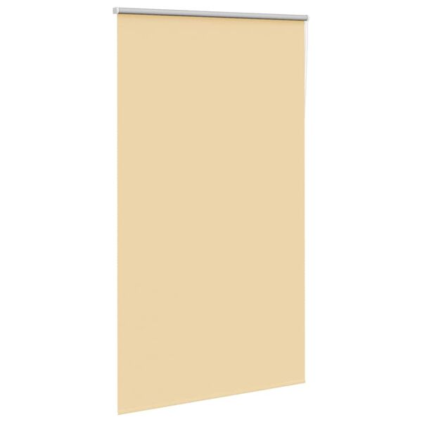 vidaXL Roller Blind Blackout Beige 135x230 cm Fabric Width 131.6 cm Polyester