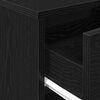 vidaXL Bedside Cabinet with Drawer Black 40x34x50 cm
