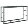 vidaXL Firewood Rack Black 110x30x61 cm Steel