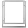 vidaXL Firewood Rack 50x28x56 cm Stainless Steel