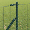 vidaXL Fence with Posts Green 1 x 10 m Steel